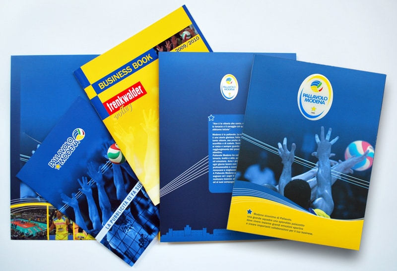 Pallavolo Modena - Cartellina e brochure commerciali